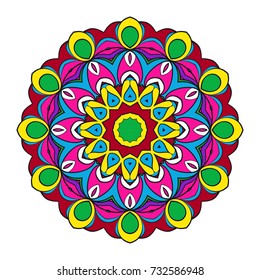 Decorative Mandala. Vector illustration. For print, sticker, icon