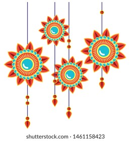 decorative mandalas hanging ethnic boho style