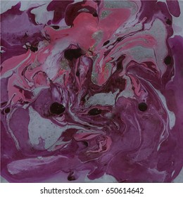 Decorative Marble Texture. Abstract painting. Trendy background for printing and websites. Color Paints on Grey Background.