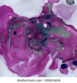Decorative Marble Texture. Abstract painting. Trendy background for printing and websites. Color Paints on Grey Background.