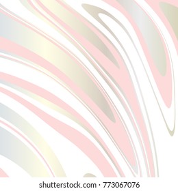 Decorative marble texture. Abstract painting, can be used as a background for wallpapers, posters, cards, invitations, websites. Marbled ink pattern, liquid paint. Pearl, white and pink marble