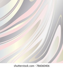 Decorative marble texture. Abstract painting, can be used as a background for wallpapers, posters, cards, invitations, websites. Marbled ink pattern, liquid paint. Pearl, silver, pink marble