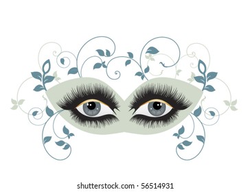 decorative mask with eyes