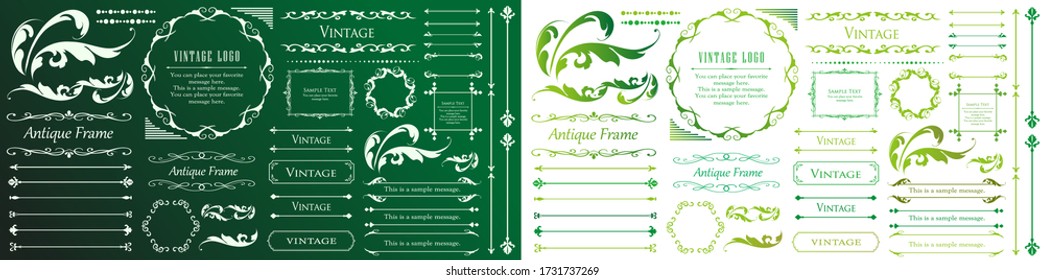 Decorative material for plant motif design