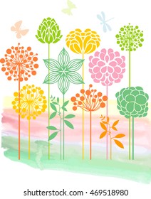 Decorative meadow series
