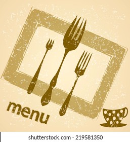 Decorative Menu card.