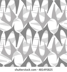 Decorative mesh pattern, arch, seamless vector background.