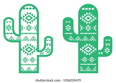 Decorative Mexican Cactus, cut file