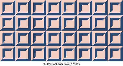 Decorative minimalist geometric pattern. Classic mosaic geometric background. Modern tile. Template for your design of tile, wallpapers, stained glass windows, fabric, textile.