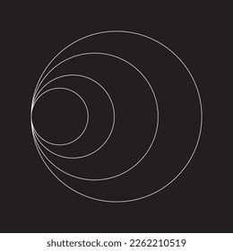 Decorative minimalistic brutalist forms. Future design shapes. Abstract geometric figures. Black background with white contemporary isolated art elements. Vector futuristic logo templates set