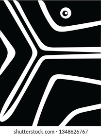 Decorative modern abstract art vector pattern design