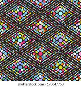 decorative modern geometric seamless pattern ornament illustration background print design 