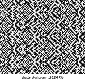 decorative modern geometric seamless pattern ornament illustration background print design 