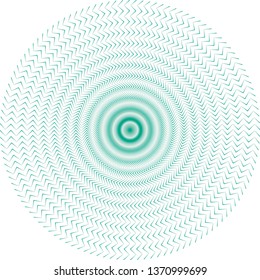 decorative modern geometric simple illusion circle pattern
