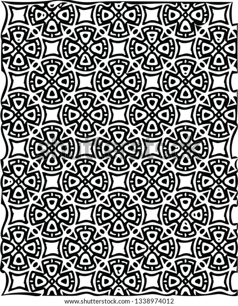 Decorative modern shape vector pattern tile texture\
design for creative\
ideas