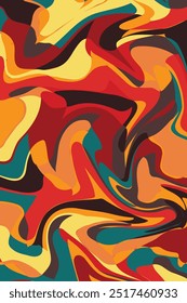 Decorative modern vector template wallpaper. Wave vector backdrop.