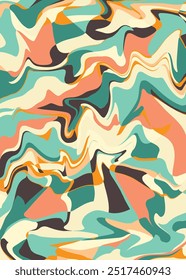 Decorative modern vector template wallpaper. Wave vector backdrop.