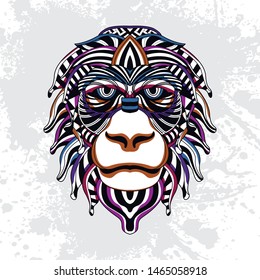 decorative monkey head from rousing pattern
