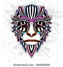 decorative monkey head from rousing pattern
