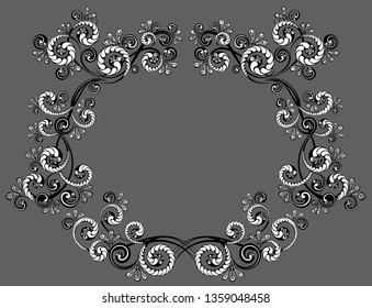 Decorative monograms and calligraphic borders