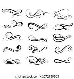 Design Elements Vector Illustration Calligraphy Graphic Stock Vector ...