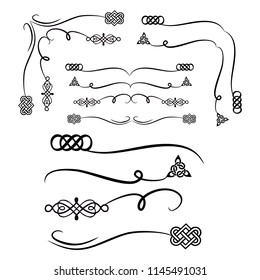  Decorative monograms and calligraphic borders. Template signage, logos, labels, stickers, cards. Graphic design page. Classic design elements for wedding invitations
