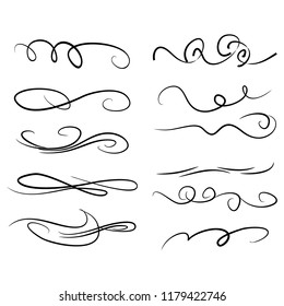  Decorative monograms and calligraphic borders. Template signage, logos, labels, stickers, cards. Graphic design page. Classic design elements for wedding invitations.
