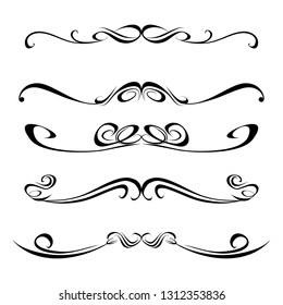 
 Decorative monograms and calligraphic borders. Template signage, logos, labels, stickers, cards. Graphic design page. Classic design elements for wedding invitations.