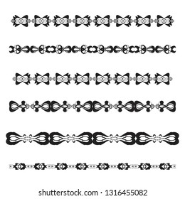  Decorative monograms and calligraphic borders. Template signage, logos, labels, stickers, cards. Graphic design page. Classic design elements for wedding invitations.