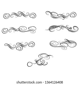  Decorative monograms and calligraphic borders. Template signage, logos, labels, stickers, cards. Graphic design page. Classic design elements for wedding invitations.