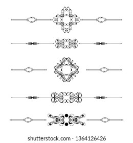  Decorative monograms and calligraphic borders. Template signage, logos, labels, stickers, cards. Graphic design page. Classic design elements for wedding invitations.