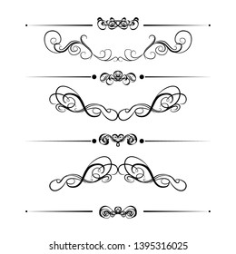  Decorative monograms and calligraphic borders. Template signage, logos, labels, stickers, cards. Graphic design page. Classic design elements for wedding invitations