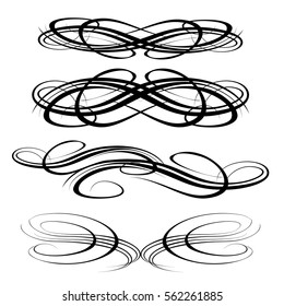  Decorative monograms and calligraphic borders. Template signage, logos, labels, stickers, cards. Graphic design page. Classic design elements for wedding invitations.
