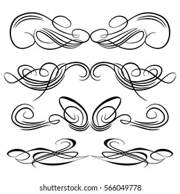  Decorative monograms and calligraphic borders. Template signage, logos, labels, stickers, cards. Graphic design page. Classic design elements for wedding invitations