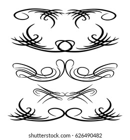  Decorative monograms and calligraphic borders. Template signage, logos, labels, stickers, cards. Graphic design page. Classic design elements for wedding invitations