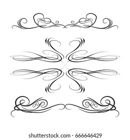 
 Decorative monograms and calligraphic borders. Template signage, logos, labels, stickers, cards. Graphic design page. Classic design elements for wedding invitations.