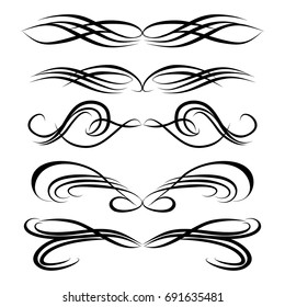  Decorative monograms and calligraphic borders. Template signage, logos, labels, stickers, cards. Graphic design page. Classic design elements for wedding invitations