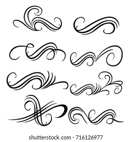  Decorative monograms and calligraphic borders. Template signage, logos, labels, stickers, cards. Graphic design page. Classic design elements for wedding invitations