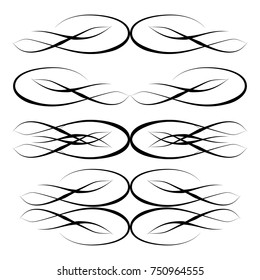  Decorative monograms and calligraphic borders. Template signage, logos, labels, stickers, cards. Graphic design page. Classic design elements for wedding invitations.