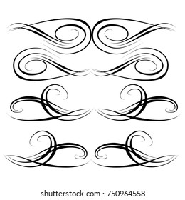  Decorative monograms and calligraphic borders. Template signage, logos, labels, stickers, cards. Graphic design page. Classic design elements for wedding invitations.