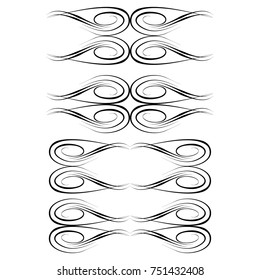 Decorative monograms and calligraphic borders. Template signage, logos, labels, stickers, cards. Graphic design page. Classic design elements for wedding invitations
