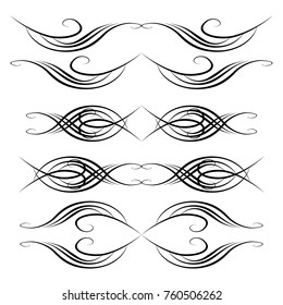  Decorative monograms and calligraphic borders. Template signage, logos, labels, stickers, cards. Graphic design page. Classic design elements for wedding invitations