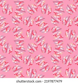 Siluetas de monastera decorativas sin costura. Papel tapizado de hojas de palma exóticas. Fondo botánico interminable. Fondo para el diseño de tela, impresión textil, envoltura, cubierta. Ilustración del vector