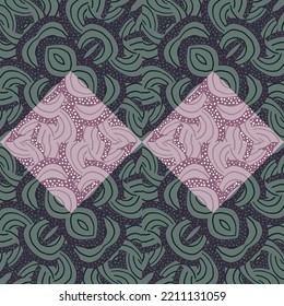 Decorative mosaic ornament. Vintage kaleidoscope seamless pattern. Geometric design for fabric, textile print, wrapping paper, cover. Vector illustration