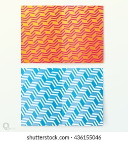 Decorative Mosaic Pattern on an  A4 or A3 Mock Up Page Vector Design For Your Content
