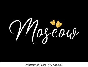 Decorative "Moscow" Text