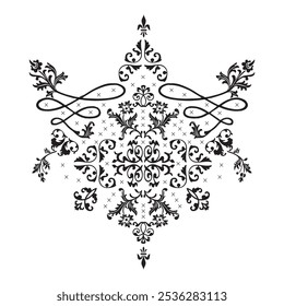 decorative motif illustration, embroidery design, placement print design