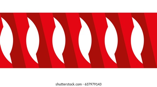 Decorative motif valance vector