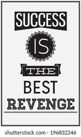Decorative motivational on white background