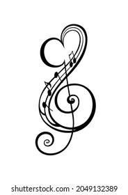 Icono de fondo de nota de símbolo musical decorativa